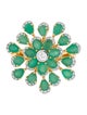 Ring 18K 3.21ctw Emerald & Diamond Cocktail Ring