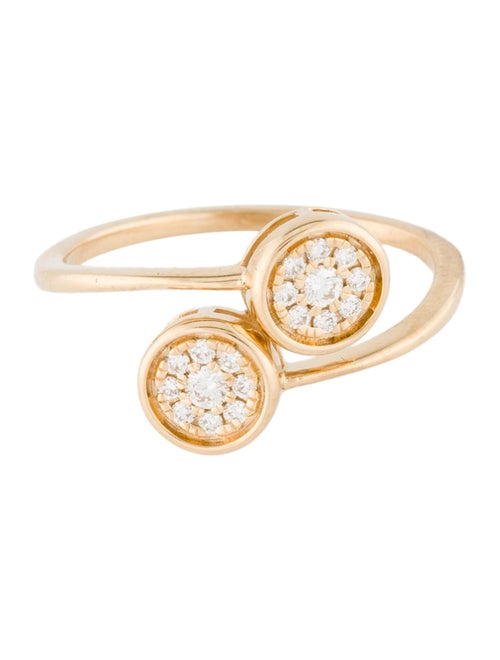 Ring 14K Diamond Crossover