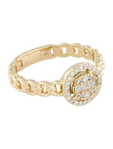 Ring Cocktail 14K Diamond 6.25