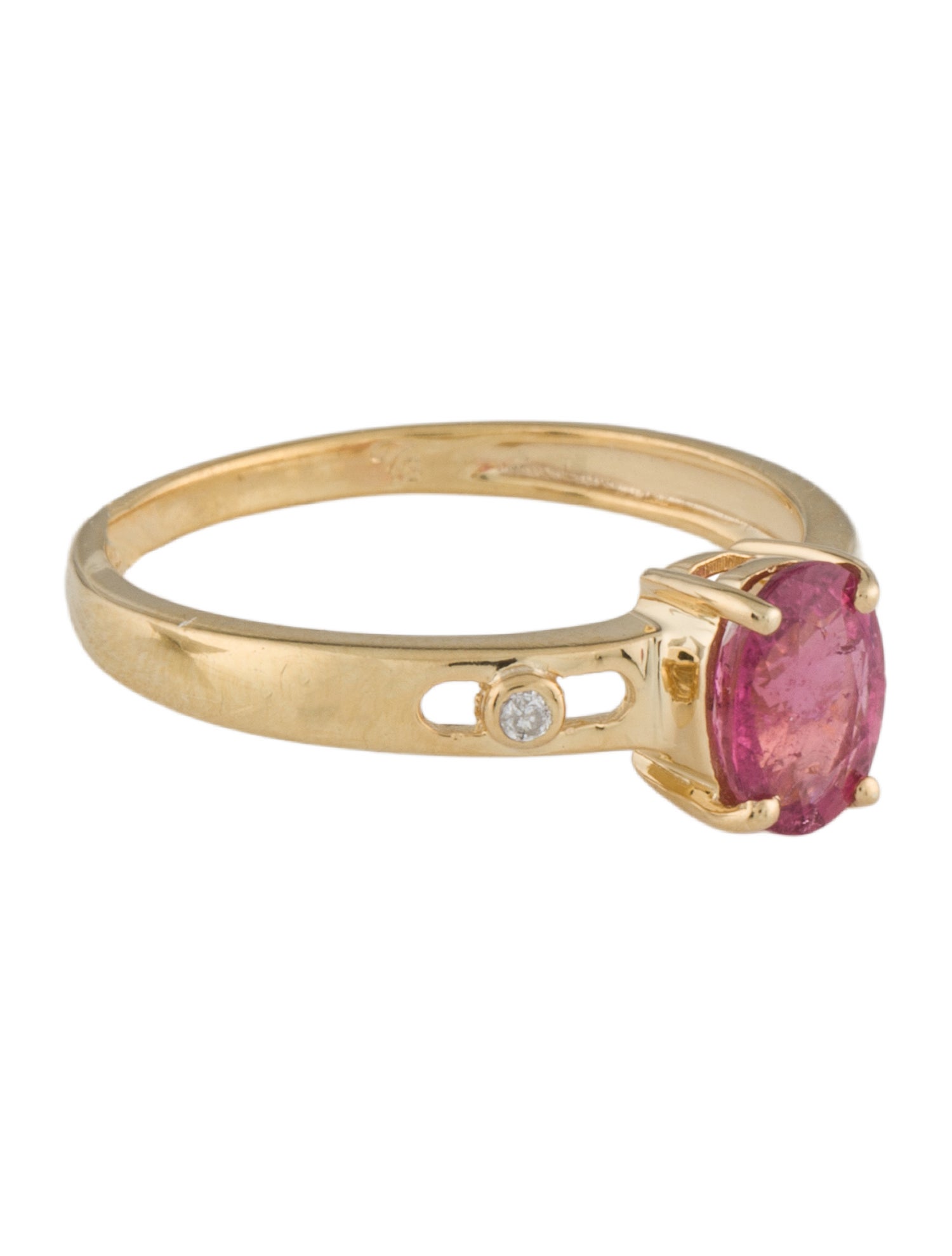 Ring 14K Tourmaline & Diamond Cocktail Ring