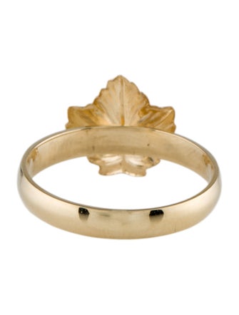 Ring 14K Ruby Leaf Cocktail Ring