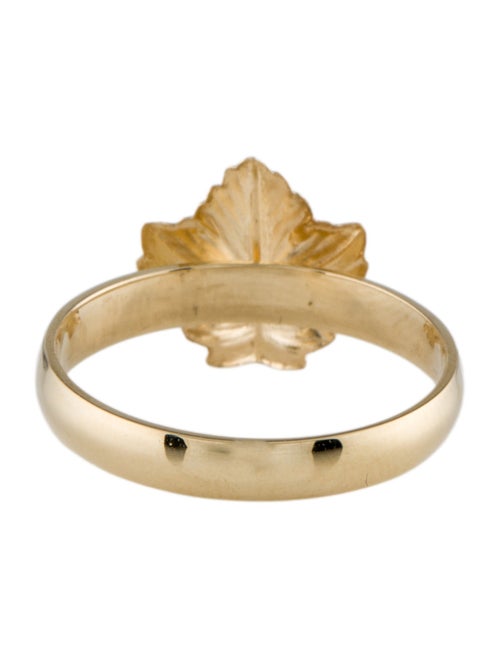 Ring 14K Ruby Leaf Cocktail Ring