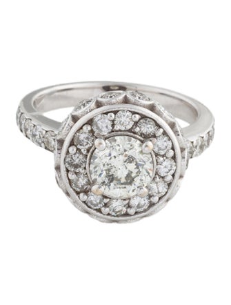 Ring 18K 2.10ctw Diamond Cocktail Ring