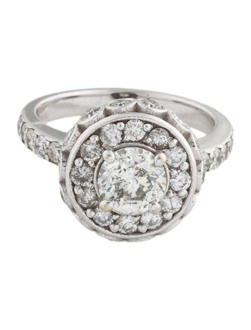 Ring 18K 2.10ctw Diamond Cocktail Ring