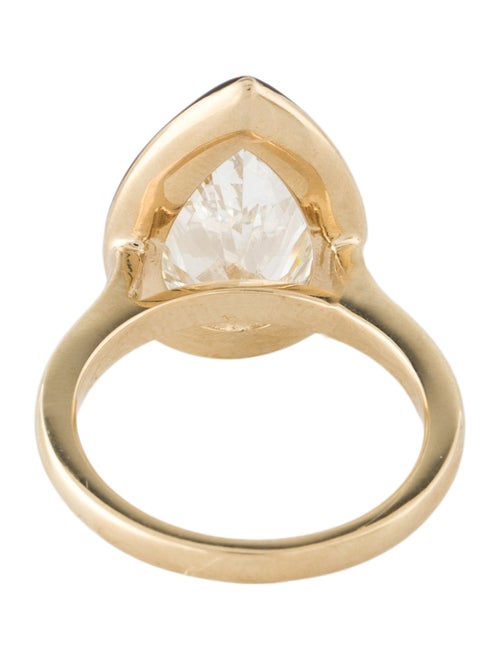 Ring 14K 5.03ct Lab-Grown Diamond & Enamel Cocktail Ring