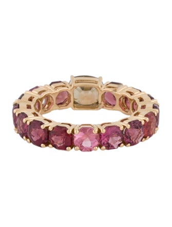 Ring 18K Zircon & Spinel Eternity Ring