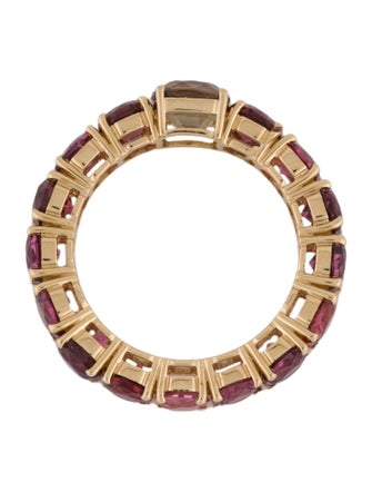 Ring 18K Zircon & Spinel Eternity Ring