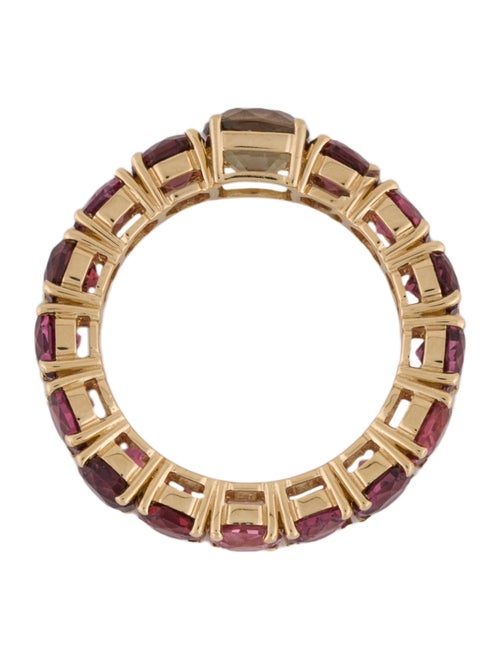 Ring 18K Zircon & Spinel Eternity Ring