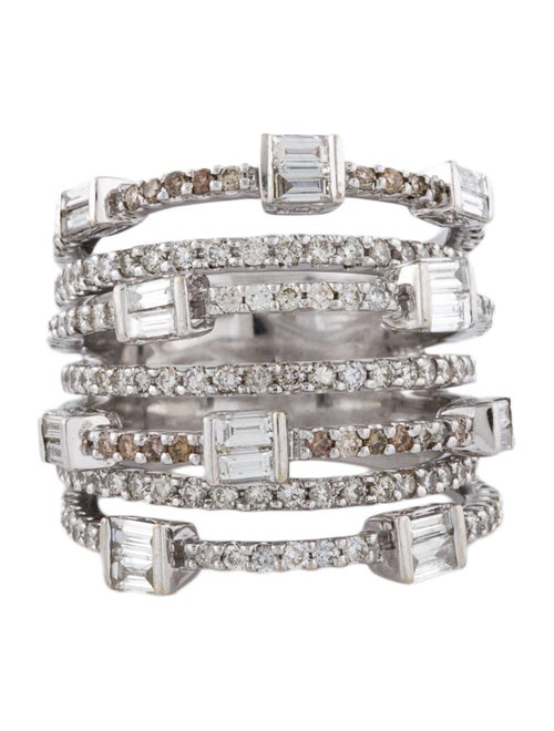 Ring 18K Diamond 7-Row Band