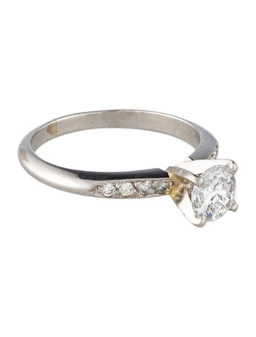 Ring Engagement Platinum Diamond 5.75