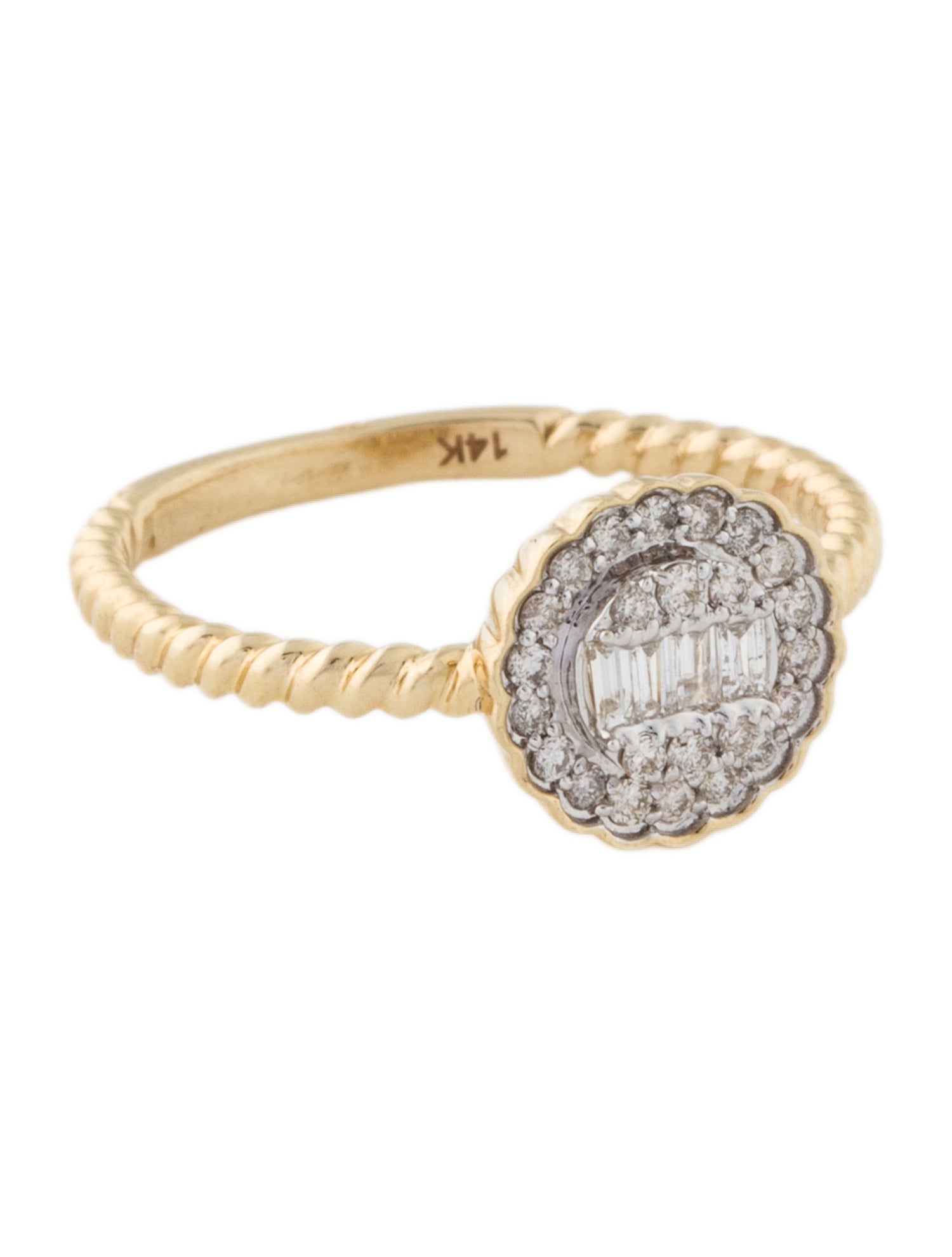 Ring 14K Diamond Cocktail
