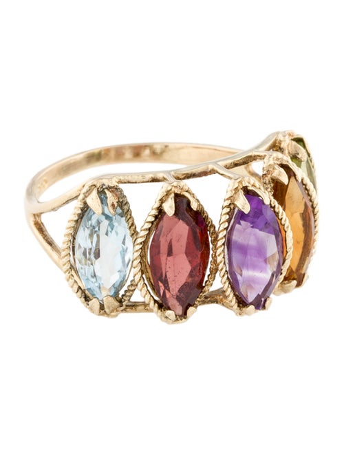 Ring 14K Multistone Cocktail Ring