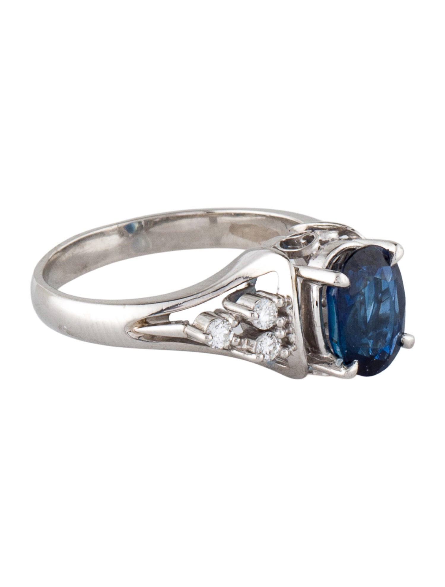 Ring Platinum 1.79ctw Sapphire & Diamond Cocktail Ring