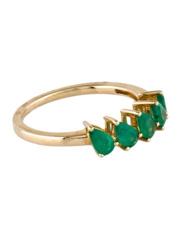 Ring Band 14K Emerald 6.5