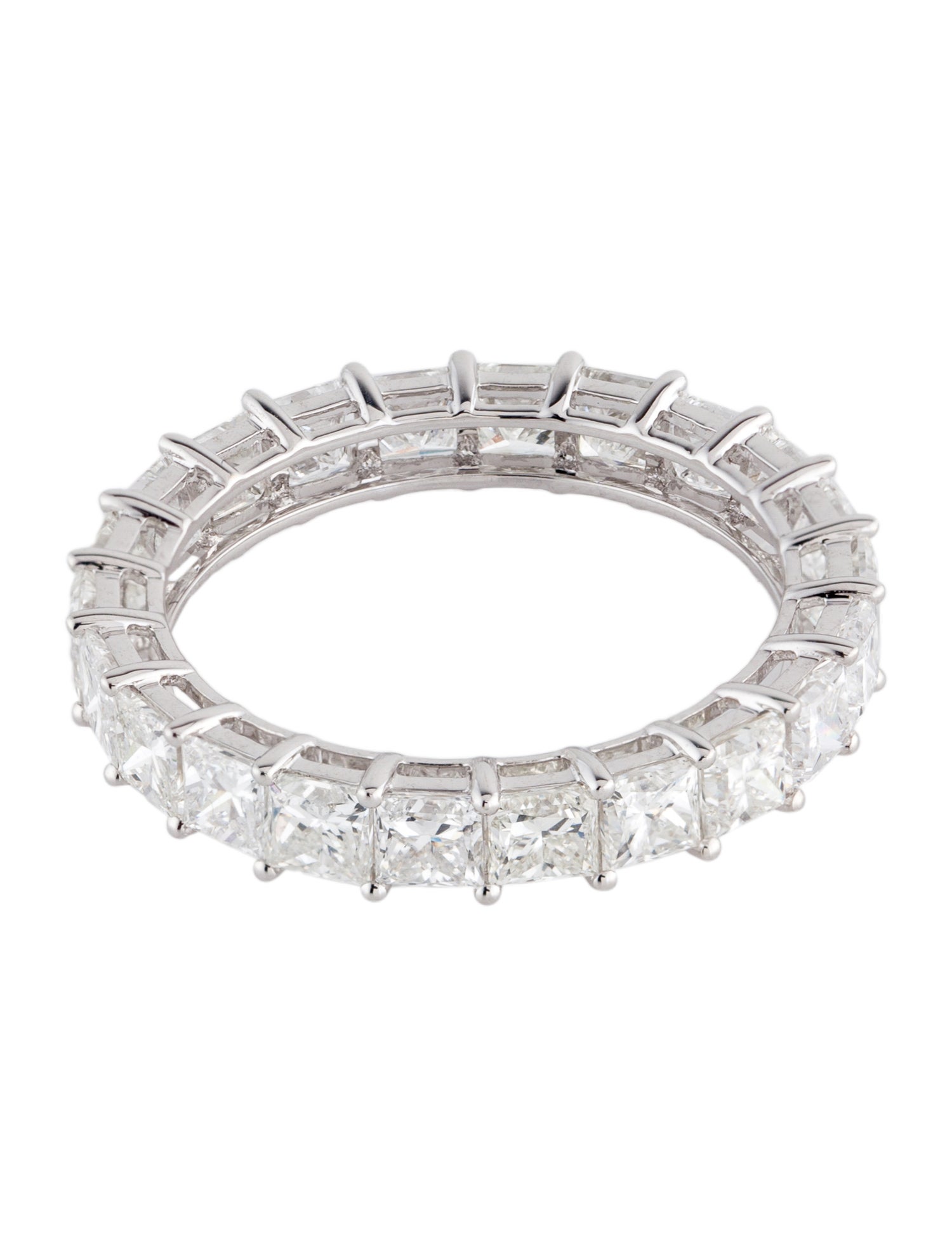Ring 18K 3.89ctw Diamond Eternity Band
