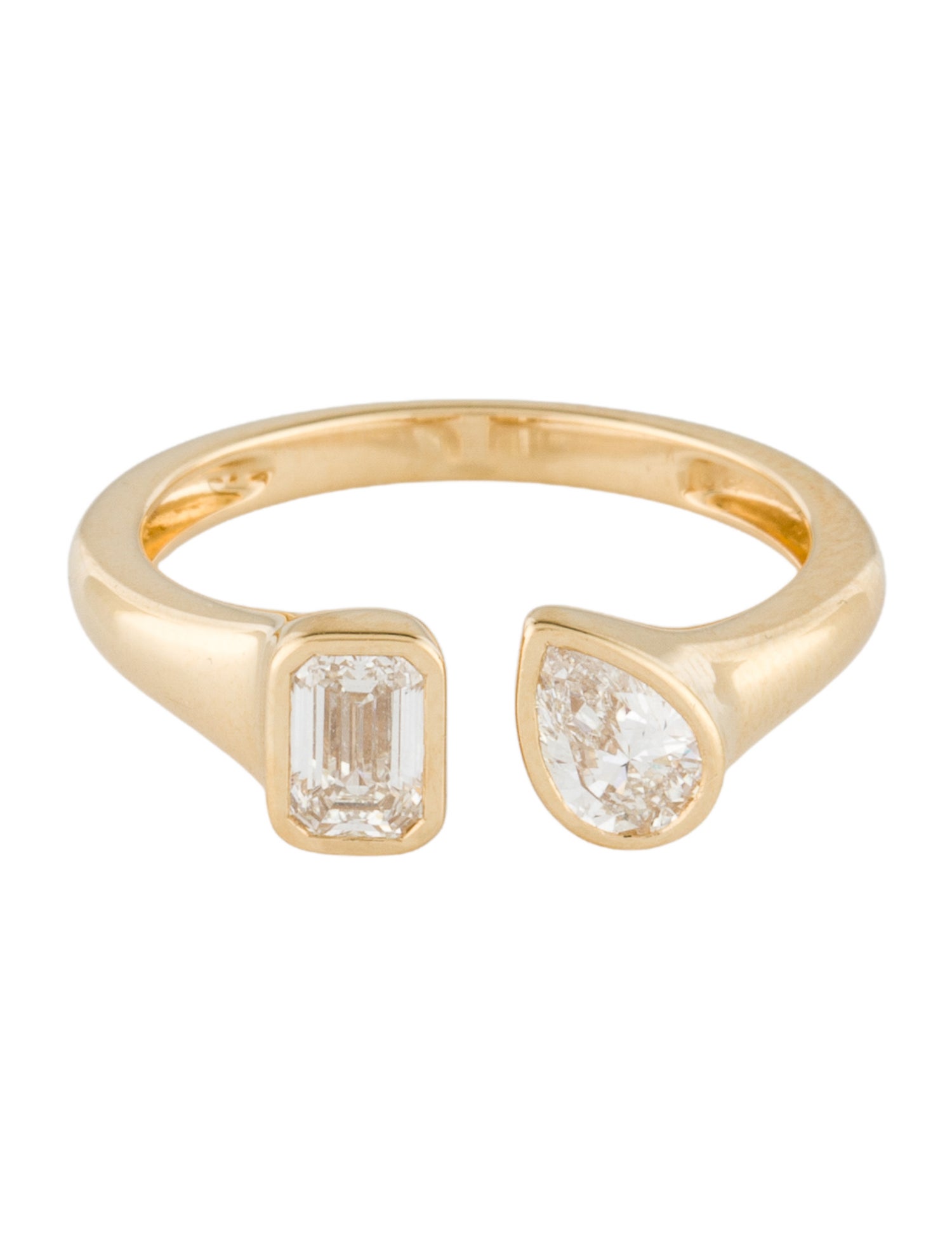 Ring 18K Diamond Bypass Ring