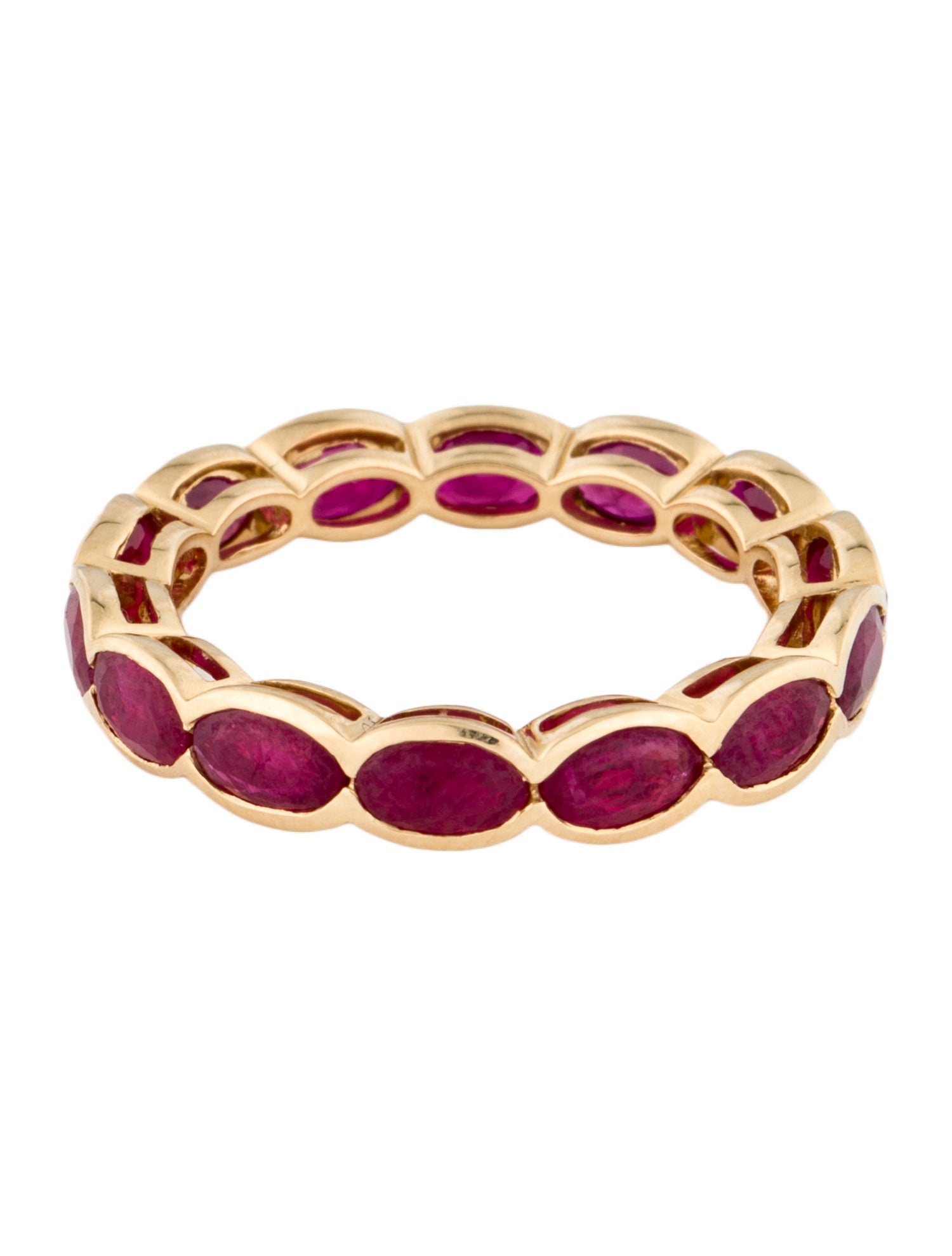 Ring 18K 4.29ctw Ruby Eternity Band
