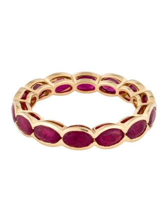 Ring 18K 4.29ctw Ruby Eternity Band