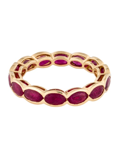 Ring 18K 4.29ctw Ruby Eternity Band
