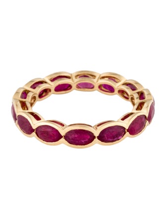 Ring 18K 4.29ctw Ruby Eternity Band