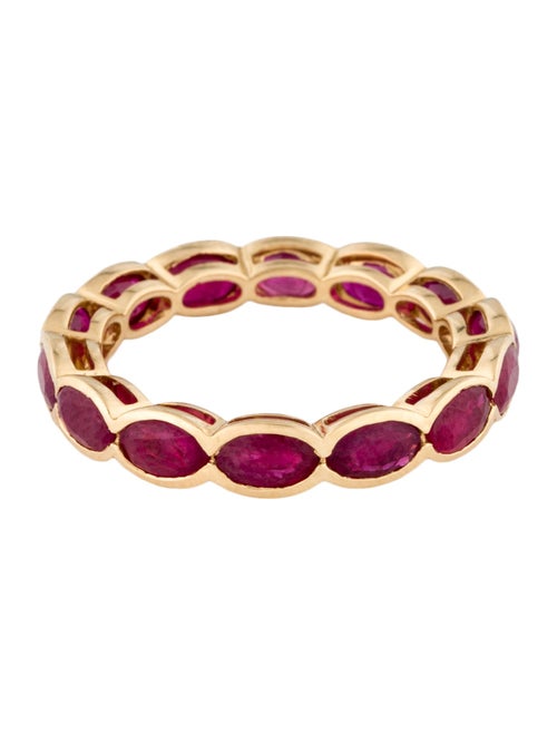 Ring 18K 4.29ctw Ruby Eternity Band