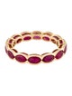 Ring 18K 4.29ctw Ruby Eternity Band