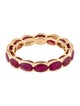 Ring 18K 4.29ctw Ruby Eternity Band
