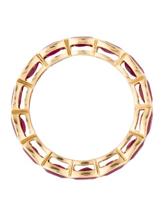Ring 18K 4.29ctw Ruby Eternity Band