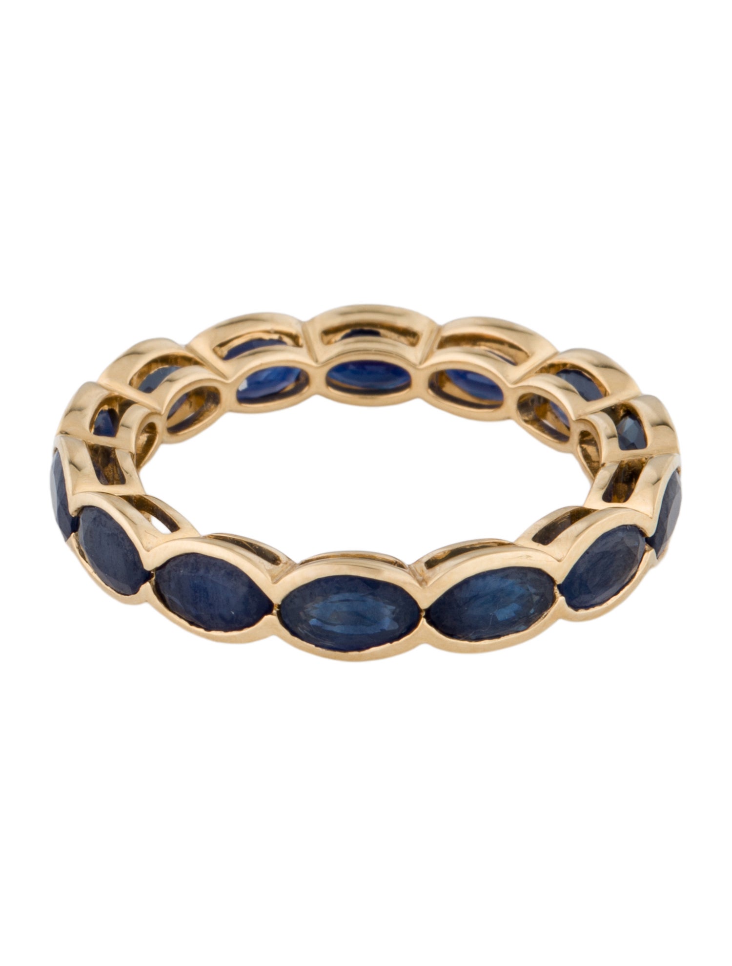 Ring 18K 4.68ctw Sapphire Eternity Band