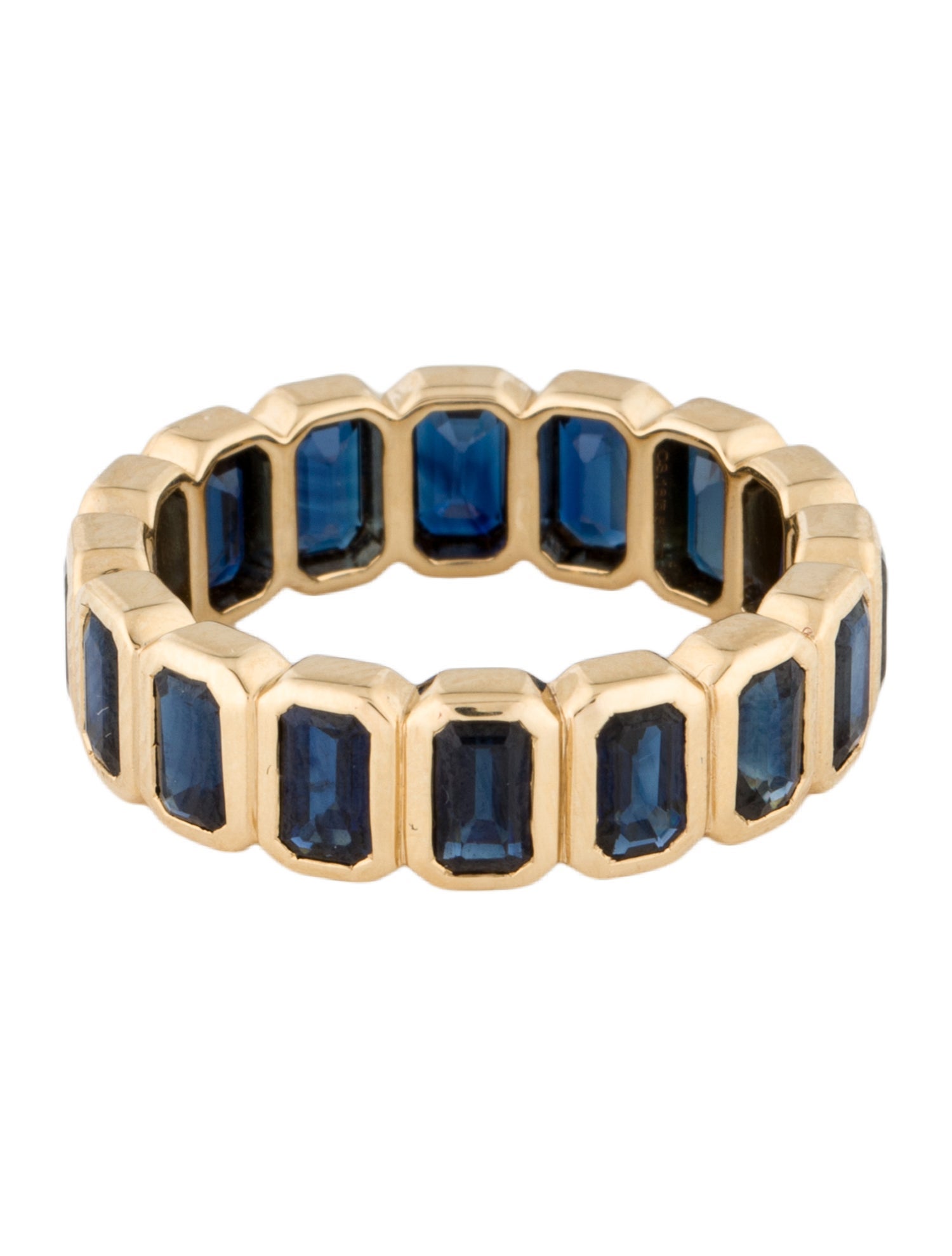 Ring 18K 5.51ctw Sapphire Eternity Band