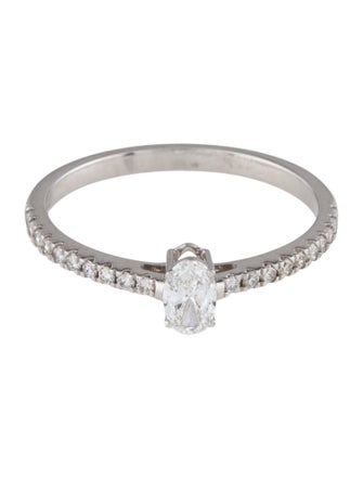 Ring 18K Diamond Stackable Band Ring
