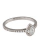 Ring 18K Diamond Halo Stackable Cocktail Ring