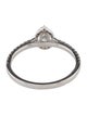 Ring 18K Diamond Halo Stackable Cocktail Ring