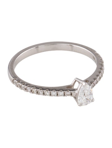 Ring Band 18K Diamond Stackable 6