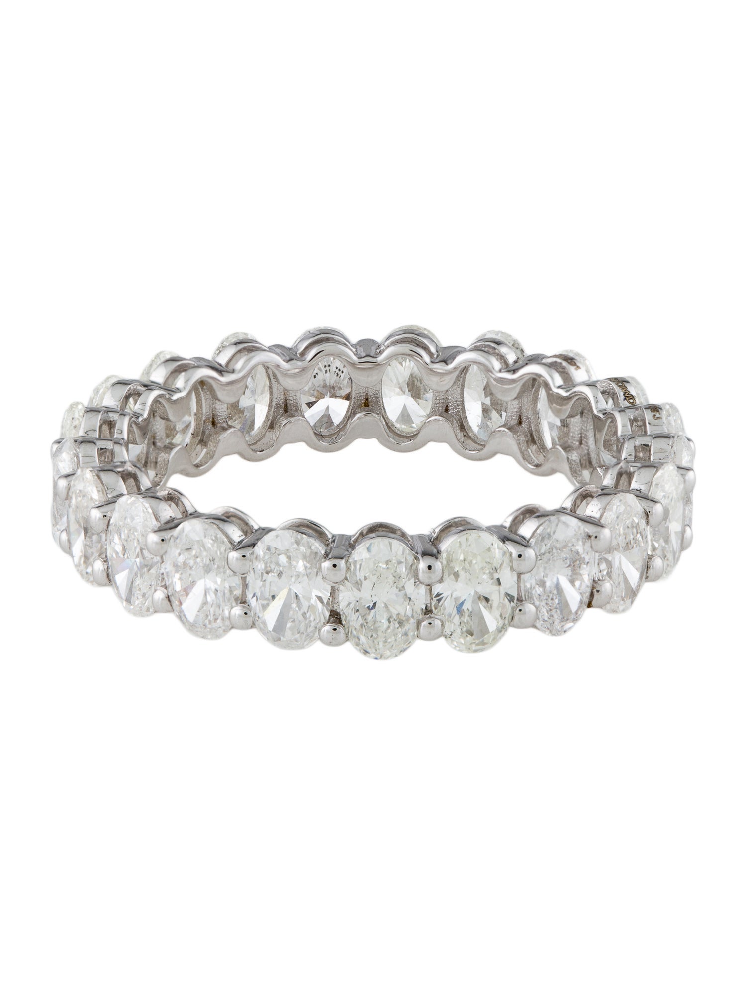 Ring 18K 3.91ctw Diamond Eternity Band Ring