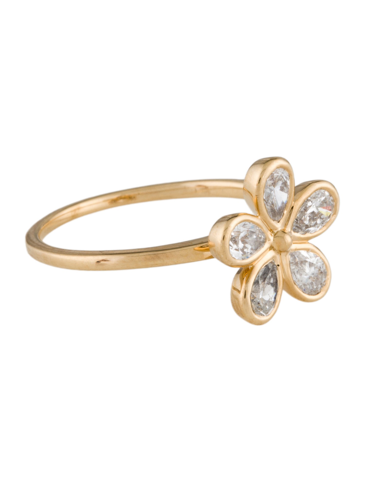Ring 18K Diamond Floral Ring