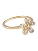 Ring 18K Diamond Flower Cocktail Ring