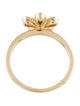 Ring 18K Diamond Flower Cocktail Ring