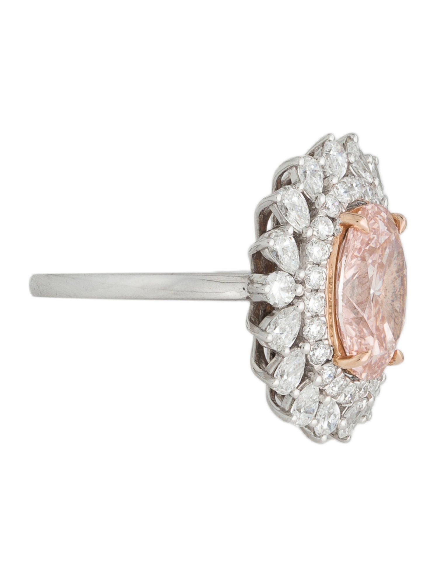 Ring Platinum 4.17ctw Lab-Grown Diamond Cocktail Ring