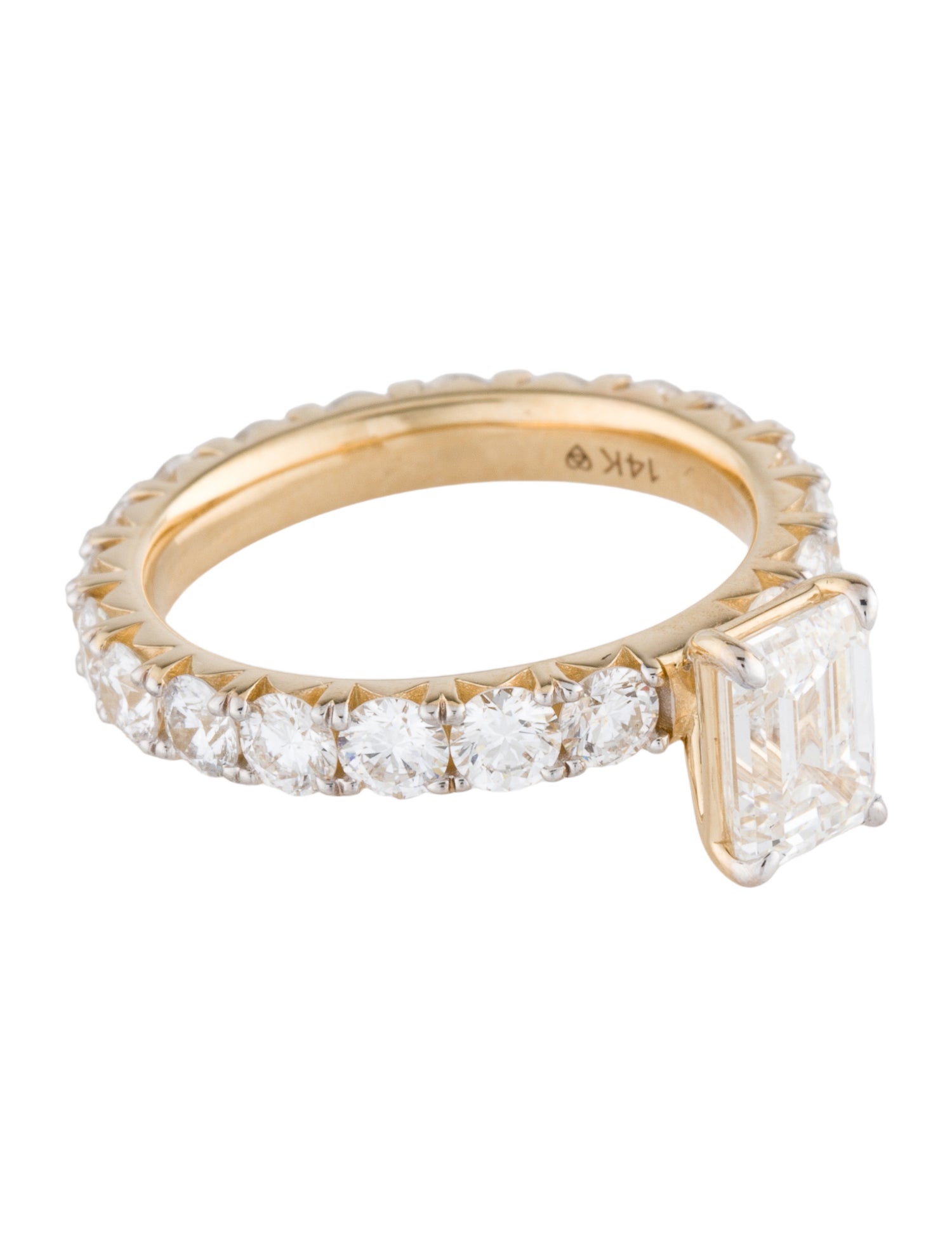 Ring 14K 1.42ct Lab-Grown Diamond Engagement Ring