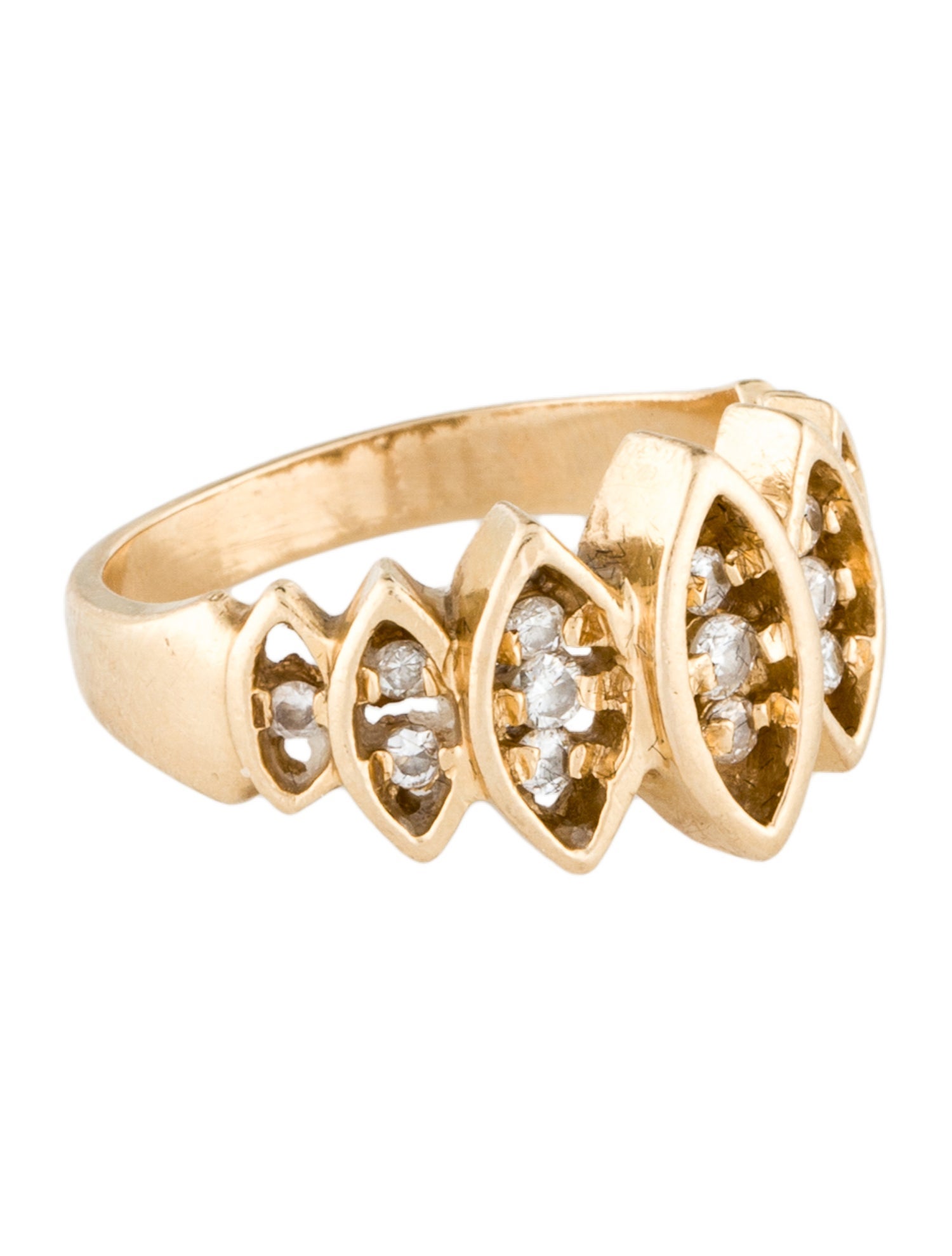 Ring 14K Diamond Cocktail Ring