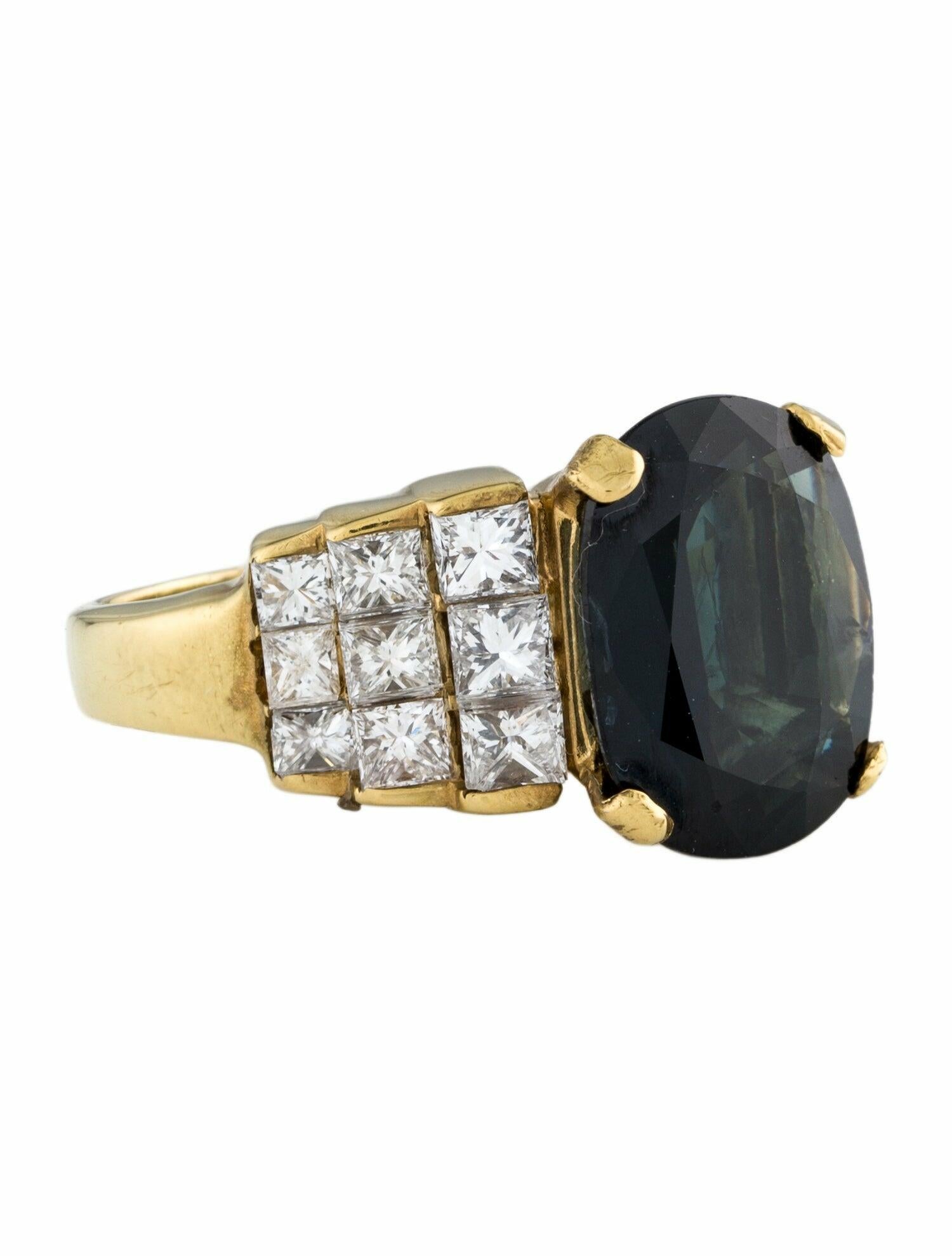 Ring 5.27ct Sapphire & Diamond Cocktail Ring