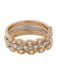 Ring 14K Diamond Triple Band Set