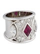 Ring 1.81ctw Diamond & Ruby Cocktail Ring