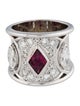 Ring 1.81ctw Diamond & Ruby Cocktail Ring