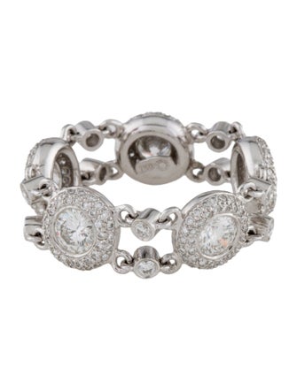 Ring 18K 1.84ctw Diamond Chain Link Ring