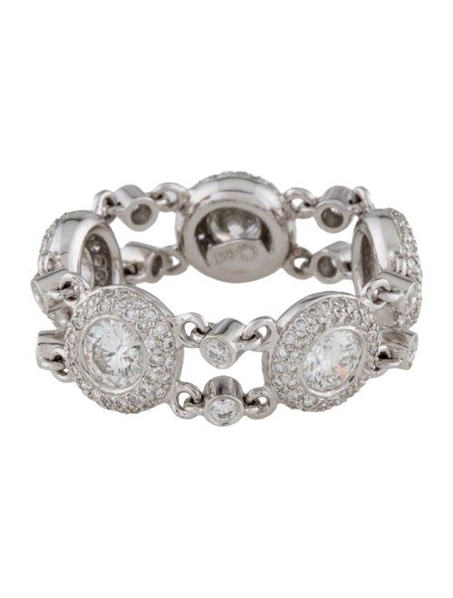 Ring 18K 1.84ctw Diamond Chain Link Ring