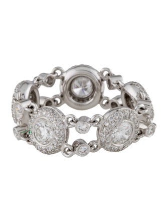 Ring 18K 1.84ctw Diamond Chain Link Ring