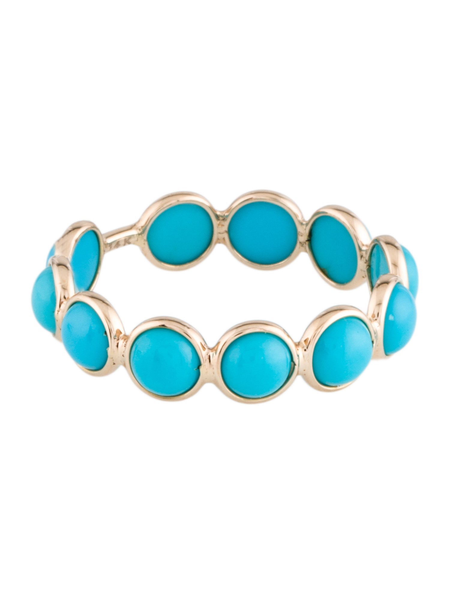 Ring 14K 2.70ctw Turquoise Band Ring