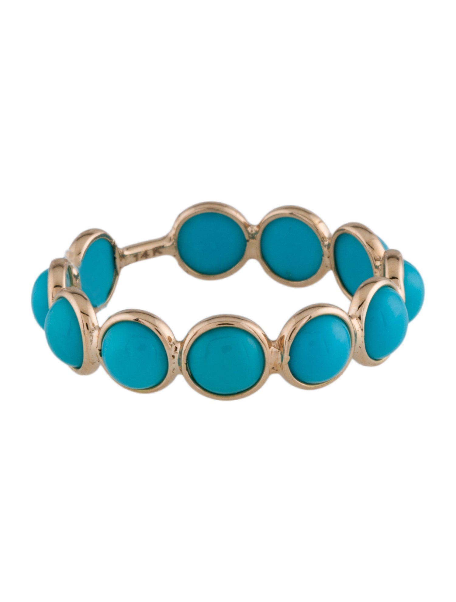 Ring 14K 2.70ctw Turquoise Band Ring